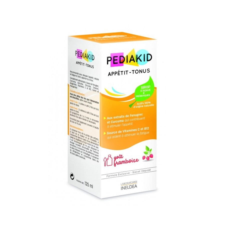 Pediakid Apetit Tonus 125ml - Men vi sinh kích thích cảm giác thèm ăn, giảm mệt mỏi