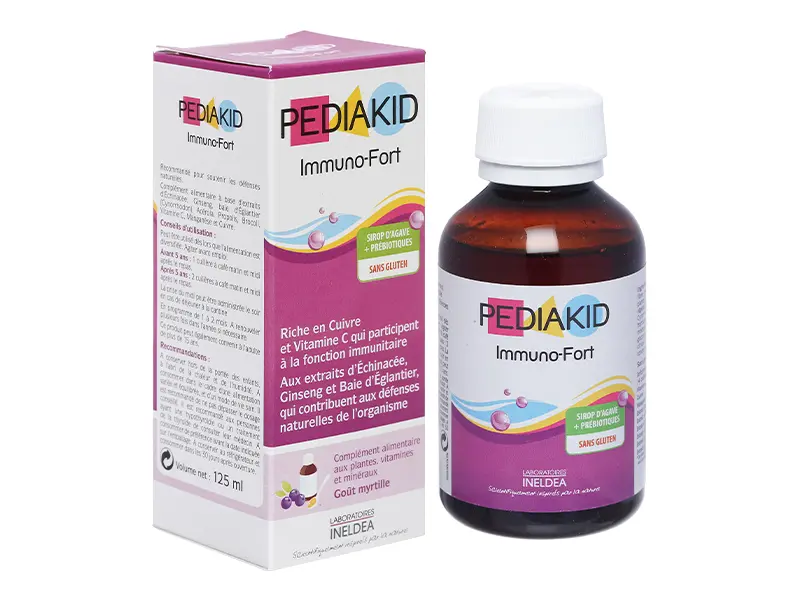 Pediakid Immuno Fort 125ml - Bảo vệ con yêu khỏi các cơn ốm vặt